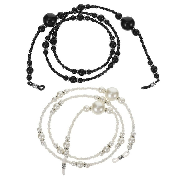 2 Pcs Eyeglasses Link Pearl Lanyard Stylish Accessory Child