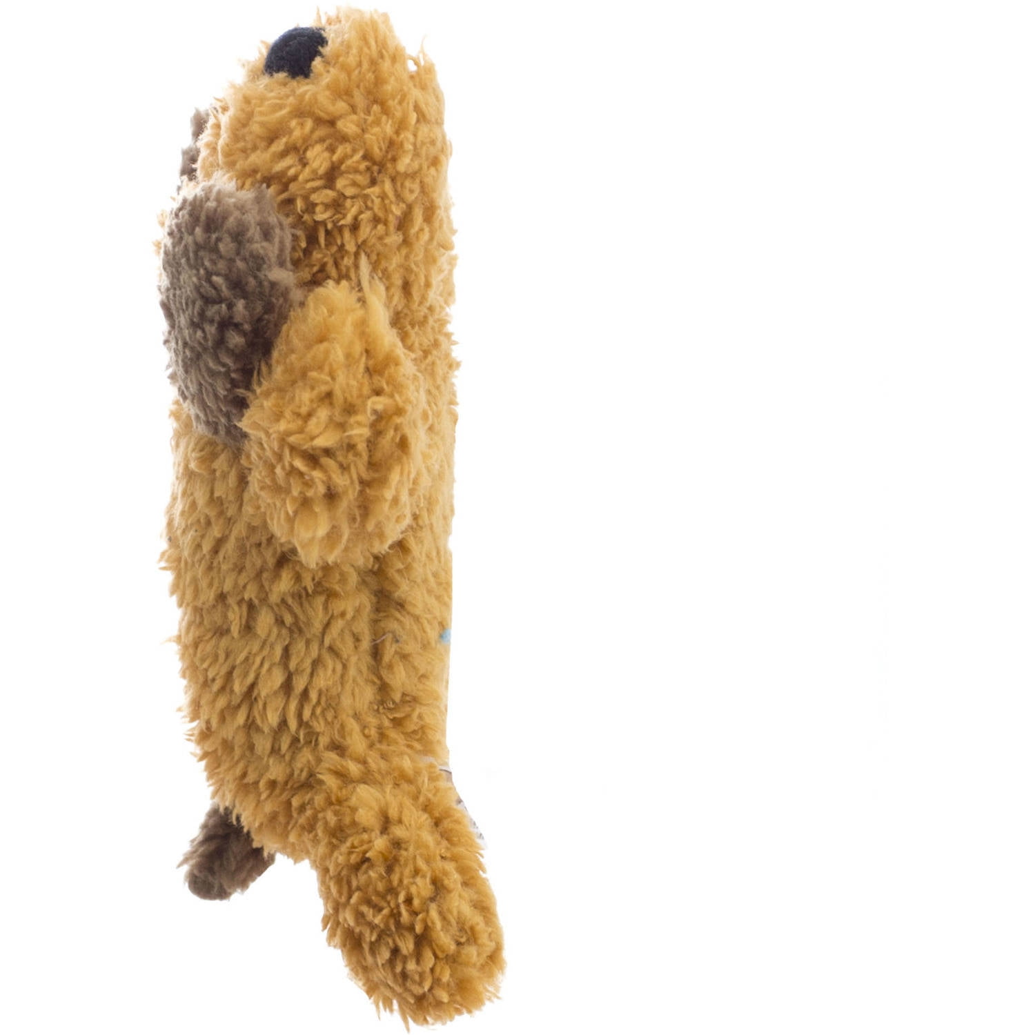 Dan Dee Squeaky & Plush Dog Toy for Small to Medium Puppies, Brown 7-inch