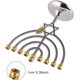 thumbnail image 5 of Dontodent Hanukkah Menorah 9 rama, tamaño completo plata sin deslustre, candelabro judío, 7 pulgadas de alto Kuyhfg Sin marca, 5 of 5