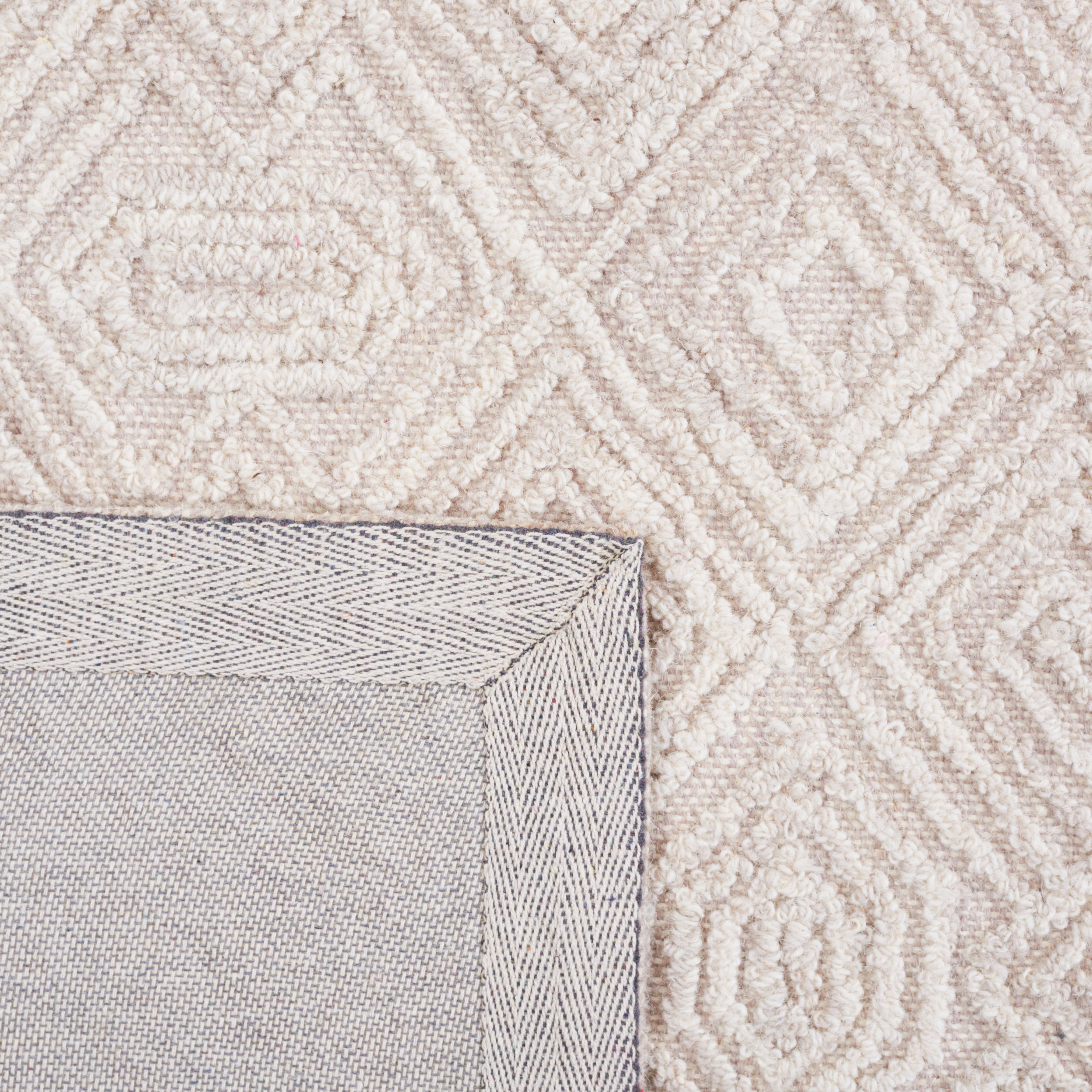 SAFAVIEH Textural Adrasteia Geometric Area Rug, Beige, 6' x 6' Square
