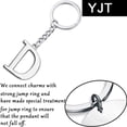 thumbnail image 4 of GHSDFBB Initial Letter Keychain Key Ring for Women Men Boys Girls Personalized Alphabet Monogram Keychain for Car Keys, 4 of 4