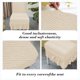 thumbnail image 5 of Funda de silla elástica extraíble para comedor | Se adapta a 19,6-14,9 pulgadas | Poliéster elástico lavable | Terciopelo jacquard antideslizante | Para Banquete de Hotel Cocina Casera | Un paquete, 5 of 7