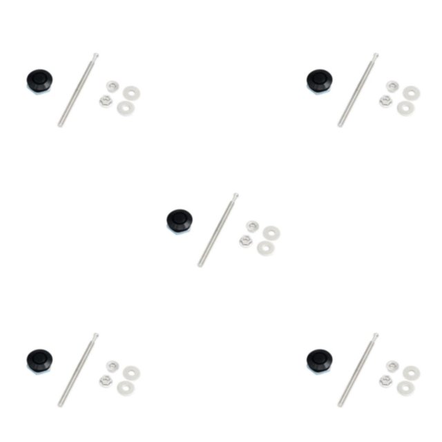 Youkk Modification de la Voiture Léger et Élégant Verrouillage du Capot Plusieurs Styles Disponibles Noir DP17-25 5Set