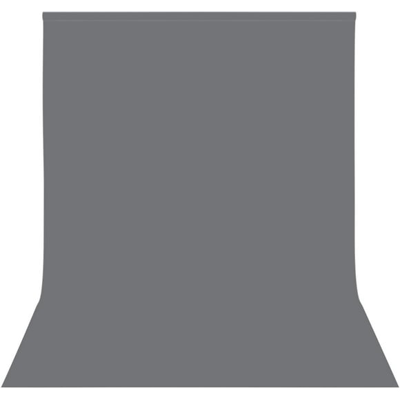 Easy-Going 10Wx20L ft Gray Background Muslin Backdrop,Photo Studio,Collapsible High Density Screen for Video