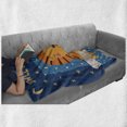 thumbnail image 6 of Cartoon Soft Flannel Fleece Throw Blanket, Sketched Colorful Illustration of Sleeping Lion in the Bed with Dreams Phrase, Cozy Plush for Indoor and Outdoor Use, 60" x 80", Multicolor, by Ambesonne, 6 of 6