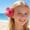 B, variant on Artificial Flower Hair Accessories for Women Girls, Floral Hair for Beach Wedding Party, Summer Tropical Bloom Ponytail Holders, Bridal Shower Hair Decorations for Daily Styling,A