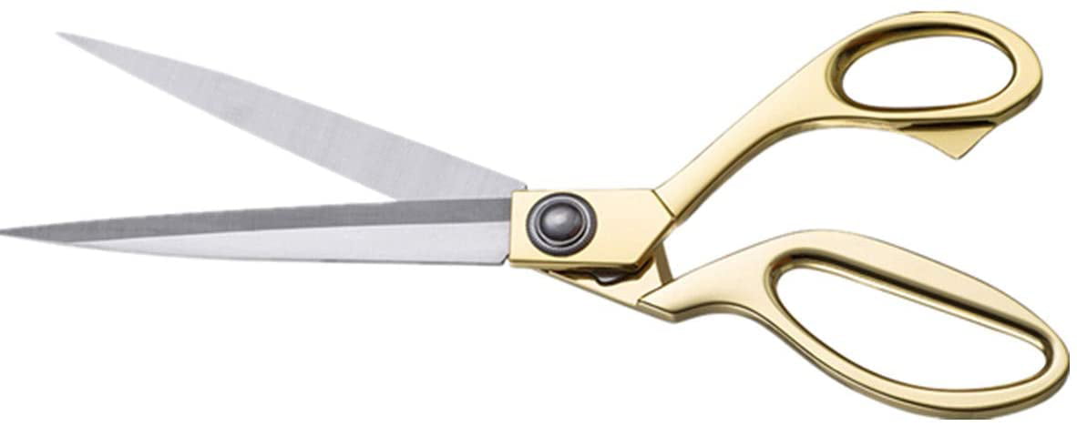 Dropship One Pair Of Golden Fabric Scissors Stainless Steel Sharp