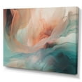 thumbnail image 2 of DESIGN ART Designart "Orange Blue Dancing Colors Iii" Minimalism Canvas Prints 32 in. wide x 24 in. high, 2 of 5