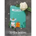 thumbnail image 4 of Inkdotpot Pack Of 30 Llama Kids Birthday Invitations, Boys or Girls Fill-In Style Invite, Children or Toddlers Baby First or 1st Bday Alpaca Cactus Fill In the Blank Invite Cards, 4 of 7