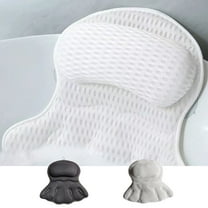 2Pcs Bath Pillow for Tub under $5! Yannianjz Bath Pillow for Tub, 4D Mesh Bathtub Spa Pillow with Suction Cups for Neck Back Support, Quick Dry Bath Pillow for Relaxation and Comfort