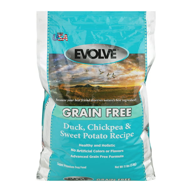 Evolve Grain Free Super Premium Dog Food Duck Chickpea Sweet Potato Recipe 11 0 Lb Walmart Com Walmart Com