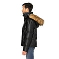 thumbnail image 3 of Threadfast Apparel 397J Unisex Vegan Leather Puffer Jacket, 3 of 3