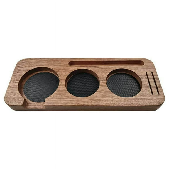 58 mm Wooden Coffee Tamper Station Stand Coffee Portafilter Holder Presser Stand Espresso Distribution Lever Holder,B