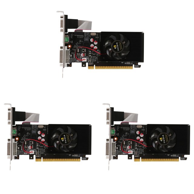 3X Tarjeta de Imagen GT730 64Bit GDDR3 GT 730 D3 Tarjetas de Video del Juego Tarjeta de Video GeforceHDMI Dvi VGA