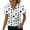 Y158 White, variant on Ichuanyi Women's Casual Loose Fit Floral Print Blouse Spring Summer Fashion V-Neck Short Sleeve Top, Flowy Tunic Shirt for Daily Wear