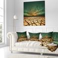 thumbnail image 3 of Designart 18" x 18" Blue Polyester Throw Pillow, 3 of 5