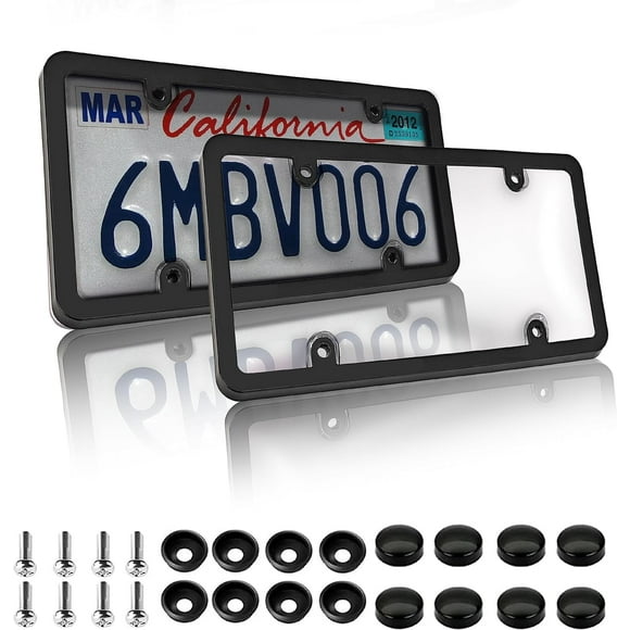 License Plate Covers License Plate Holder License Plate Frame with Screws Caps