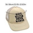 thumbnail image 2 of Water Drink Margs Trucker Hat - Vintage Graphic, Adjustable for Men/Women, 2 of 3