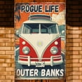 thumbnail image 4 of Outer Banks Pogue Life Vintage Metal Tin Sign 7.9x11.8 Inch Life Quotes Retro Metal Poster Signs Funny Wall Art Poster Plaque Decor for Home Garage Man Cave Garden Cabin Rustic Club Bar diy, 4 of 9