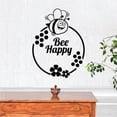 thumbnail image 3 of Bee Happy Cute Smiling Bee Motivational Quote Inspirational Quotes Wall Decal Wall Sticker Wall Art For Home Design Room Living Room Bedroom Office Vinyl Wall Art Décoration Decal Size (20x20 inch), 3 of 3