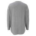 thumbnail image 5 of GEWSEY Women Corduroy Button Down Shacket Jacket V Neck Long Sleeve Casual Oversized Lightweight Cardigan Coat with Pockets (Grey, XXL), 5 of 9