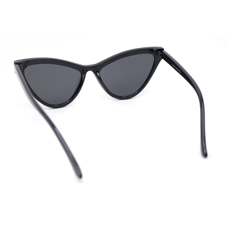Classy Womens Cat Eye Plastic High Temple Horn Rim Fashion  display picture 2