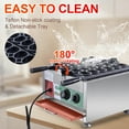 thumbnail image 6 of 24pcs Commercial Waffle Ball Maker, Nonstick Electric Bubble Skewer Waffle Ball Machine with Time&Temp Control for Bakeries, Restaurants, Kiosks, Canteens, 6 of 9