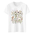 thumbnail image 4 of Wildflower Graphic Tees for Women 2026 Summer Casual Short Sleeve Crewneck Boho Flowers T Shirts, 4 of 4