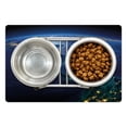 thumbnail image 1 of World Pet Mat for Food and Water, Countries Central America Earth at Night Costa Rica Nicaragua Pacific Ocean, Non-Slip Rubber Mat for Dogs and Cats, 18" X 12", by Ambesonne, 1 of 2