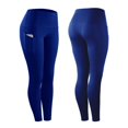 thumbnail image 3 of 4-Way Stretch High Elasticity Women's Yoga Leggings Made With Spandex And Nylon Fabric Featuring Spliced Pockets, High Waist Design For Excellent Support Slim Fitting And Buttocks, 3 of 3