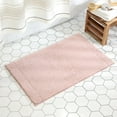 thumbnail image 2 of TOWN & COUNTRY EVERYDAY Ultra Plush Solid Tufted Border Bath Mat, Soft and Absorbent Tufted Floor Mat, Non-Slip Backing, Machine Washable, Blush, 20"x32", 2 of 13
