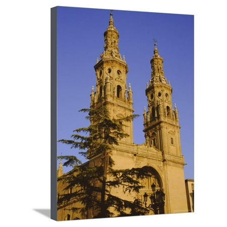 - Cathedral Spries, 18th Century, Logrono, La Rioja, Castile and Leon, Spain, Europe Stretched Canvas Print Wall Art By Ken Gillham
