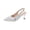 Silver, variant on Women's High Heel Sandals Spring and Summer Trendy Pointed Fine Heel Water Diamond Closed Toe Sandals