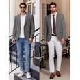 thumbnail image 4 of COOFANDY Mens Blazer Jacket Daily Casual Sport Coats Lightweight Regular Fit Suit Separates Formal Wear, 4 of 6