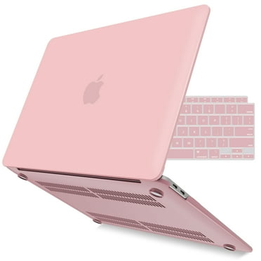 iBenzer Compatible with 2022 2021 2020 MacBook Air 13 inch Case M1 A2337 A2179 A1932, Plastic Hard Shell Case with Keyboard Cover for Mac Air 13 with Touch ID (2018-2022), Rose Quartz, W-AT13-RQ 1