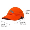 thumbnail image 3 of DALIX Dragonfly Womens Baseball Cap Fashion Hat in Orange, 3 of 7