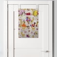 thumbnail image 2 of Floral Hanging Pocket Organizer, Cartoon Style Print of Deer and Blossoming Flower Arrangements, Printed Polyester Storage Bag with Pockets, 14" x 20", Champagne and Multicolor, 2 of 2