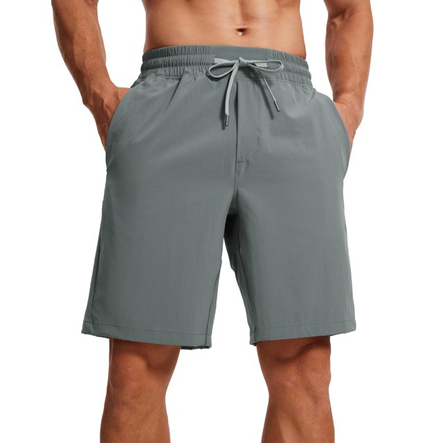 Shorts para Hombre CRZ YOGA 23 cm Secado Rápido Gris
