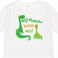 thumbnail image 4 of Inktastic My Memaw Loves Me Grandson Dinosaur Boys Long Sleeve Toddler T-Shirt, 4 of 5
