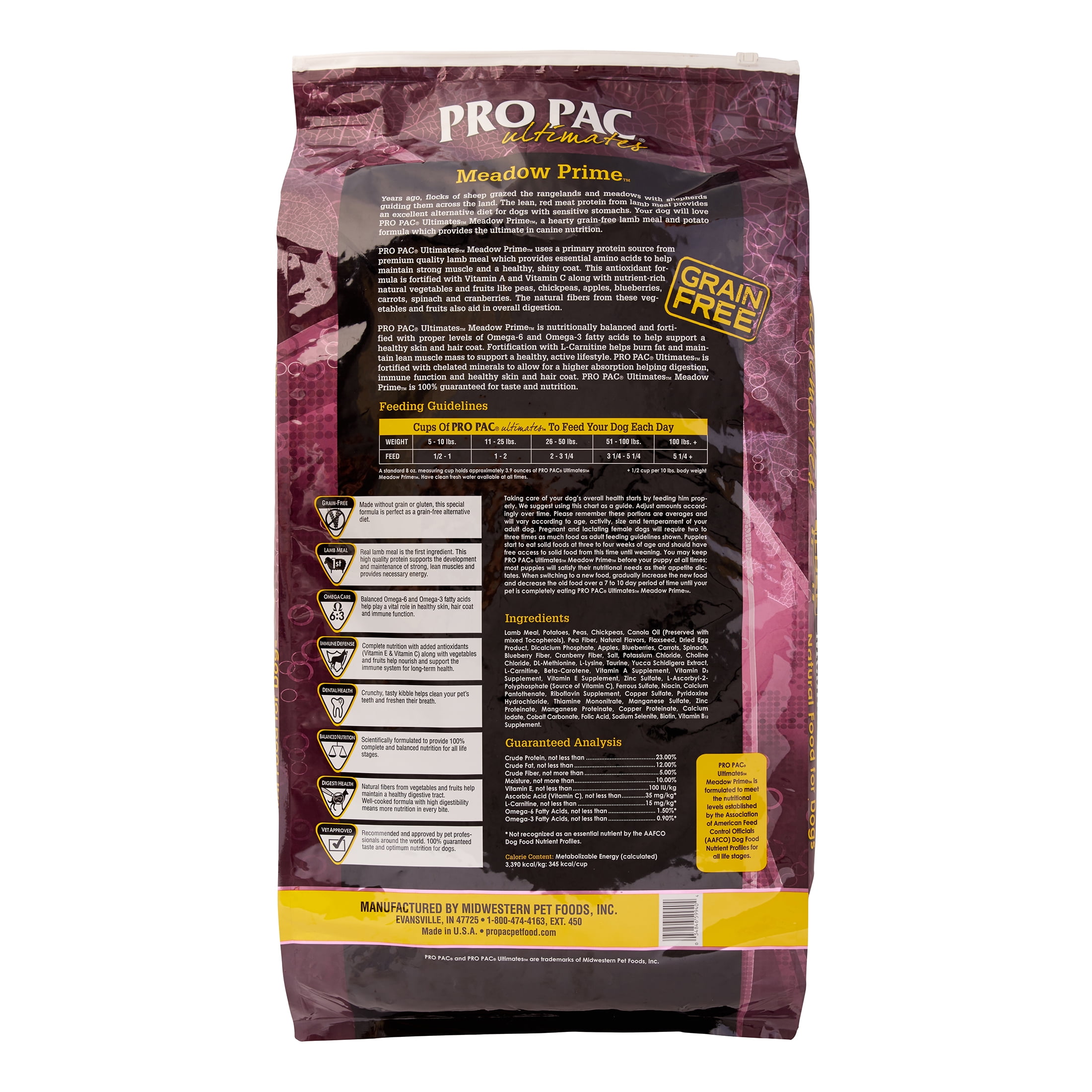 Pro pac grain free ultimates clearance bayside select dry dog food