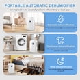 thumbnail image 4 of Deshumidificador de 2500ML, Portátil Deshumidificador Eléctrico para Dormitorio, Baño, Cocina, Saló Gloria deshumidificadores cocina sótano, 4 of 7