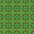 thumbnail image 1 of Ahgly Tapis d'Intérieur Lavable en Machine Carré Vert Transitionnel, 5 Pieds Carré, 1 of 7