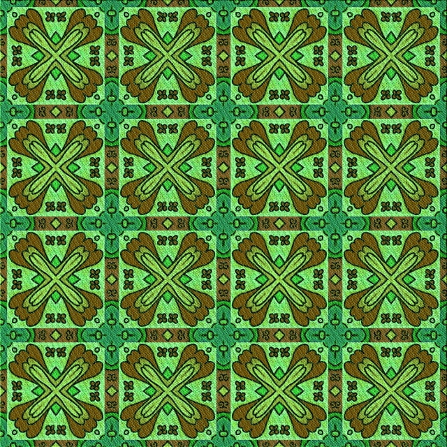Ahgly Tapis d'Intérieur Lavable en Machine Carré Vert Transitionnel, 7 Pieds Carré