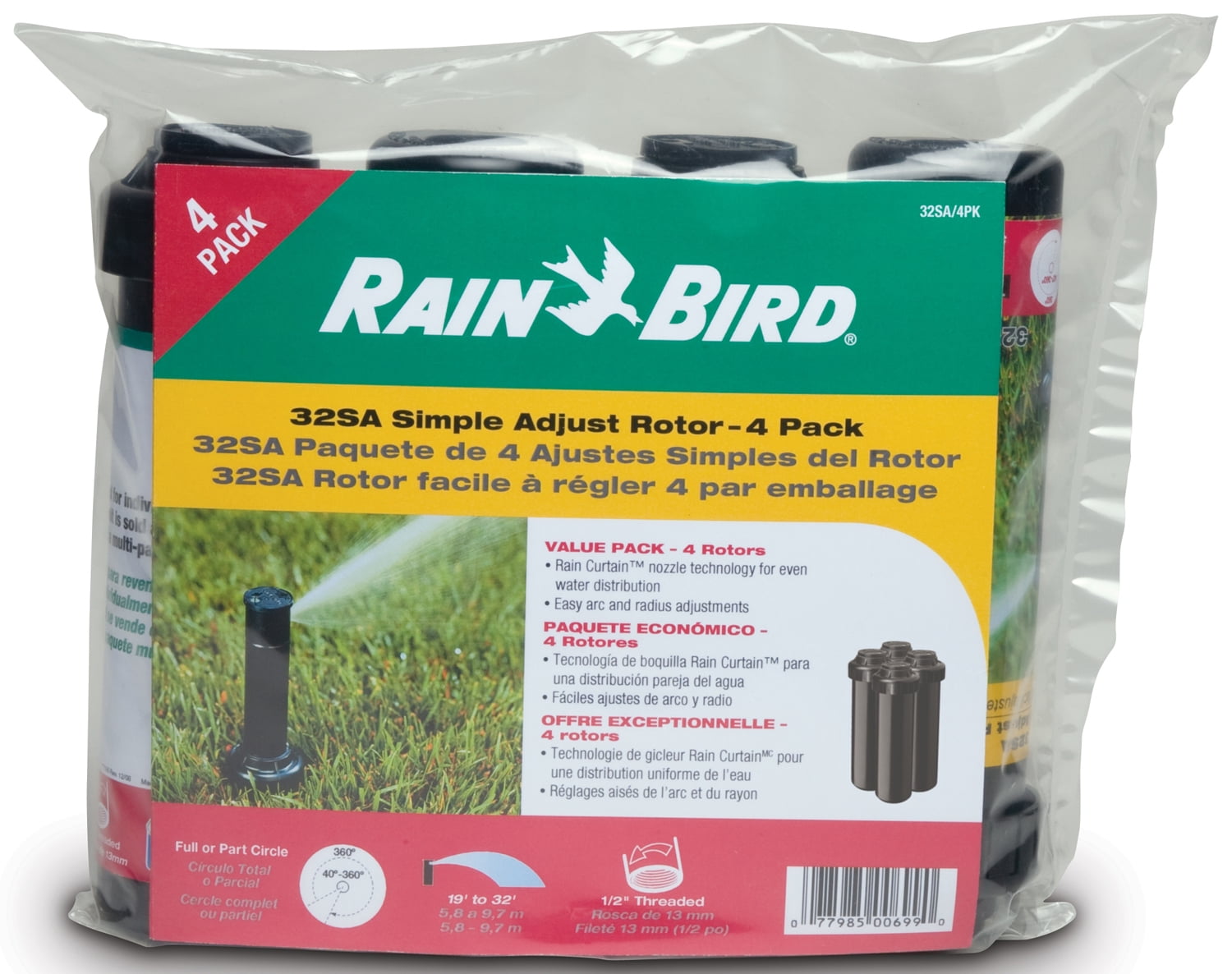 rainbird 32sa not rotating