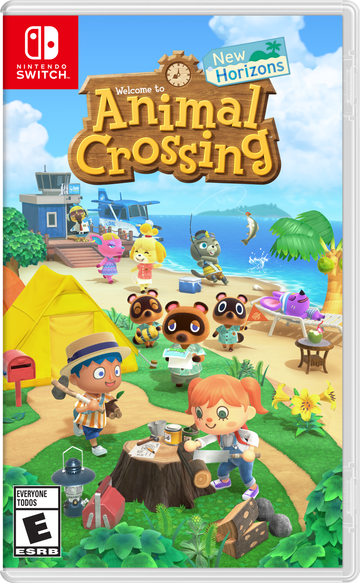 animal crossing new horizons game case