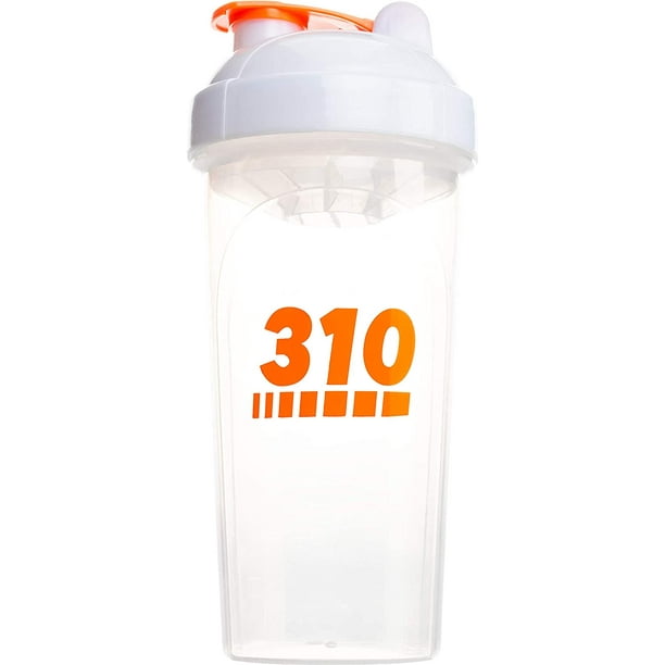Clear Protein Shaker Bottle by 310 Nutrition Meal Replacement Blender Cup