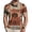 Orange, variant on Mens Halloween Golf Polo Shirts, Classic Printed Cartoon Short Sleeve Polo Shirts Casual Streetwear