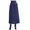 Navy, variant on Vedolay Skirt With Slit Women's Casual Print Contrast Mesh Asymmetrical Hem Maxi Skirt,Black XL