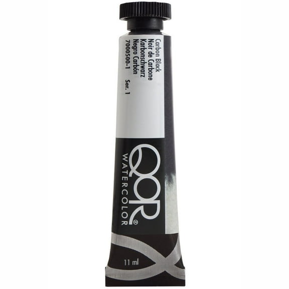 QoR Watercolor, 11ml Tube, Carbon Black