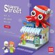 thumbnail image 1 of Bloques de construcción de casa para niños, Mini tienda de ciudad, vista de calle, Snack Street, juguetes para niños y niñas, regalos compatibles con Lego, 1 of 5